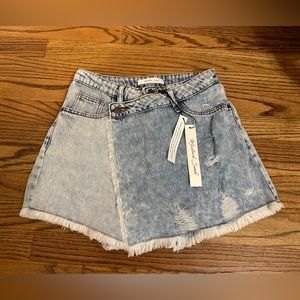 Denim skort
